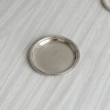 Set of 2 round beaded metal bowls