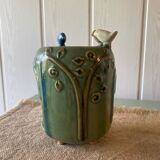 Ceramic bird candle holder