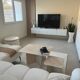2 rectangular coffee tables in travertine