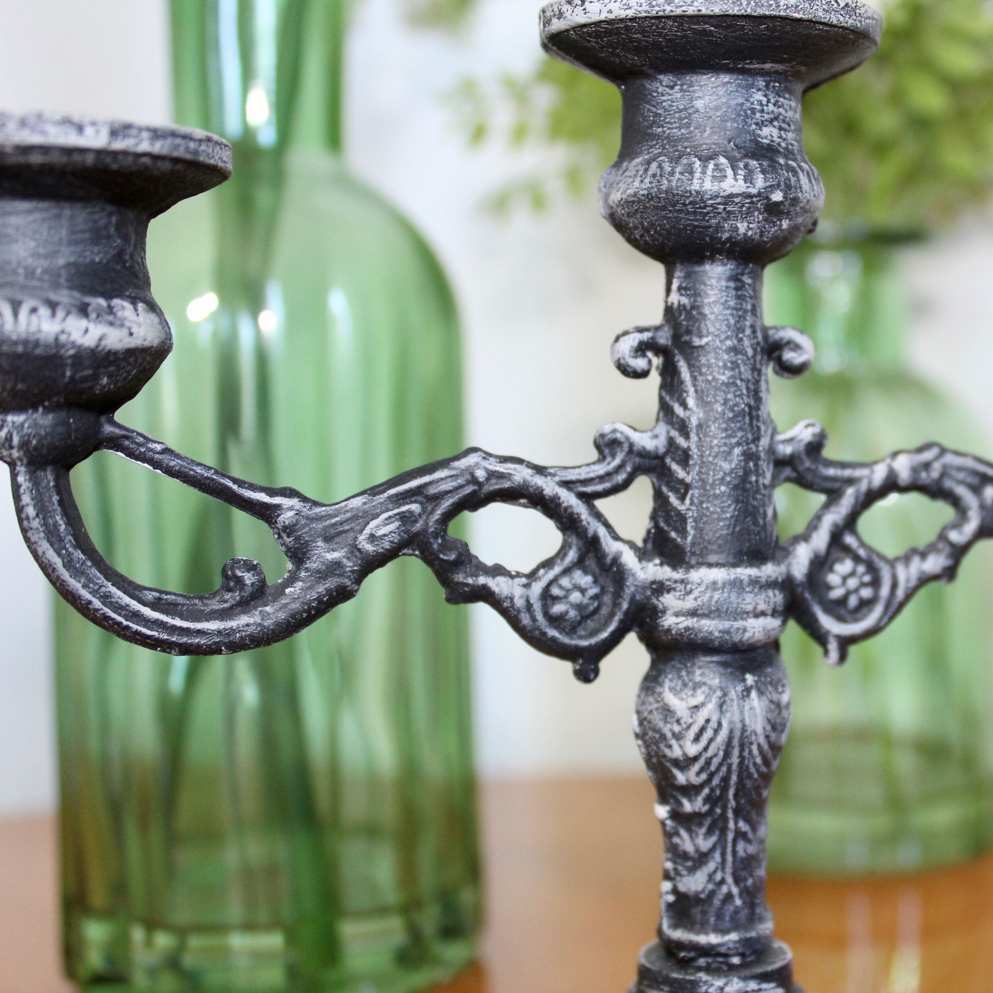 Old bronze chandelie