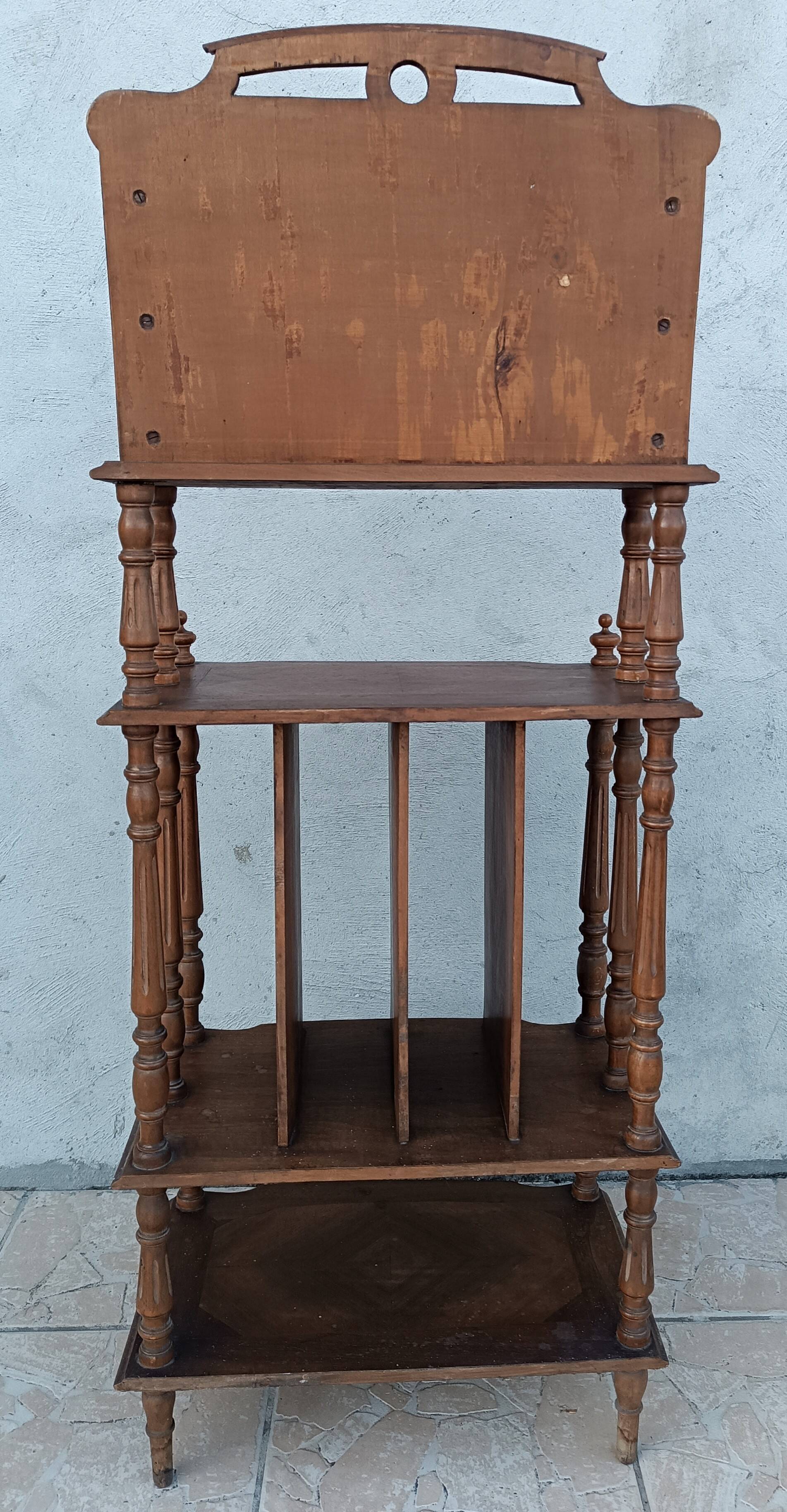 Walnut music cabinet