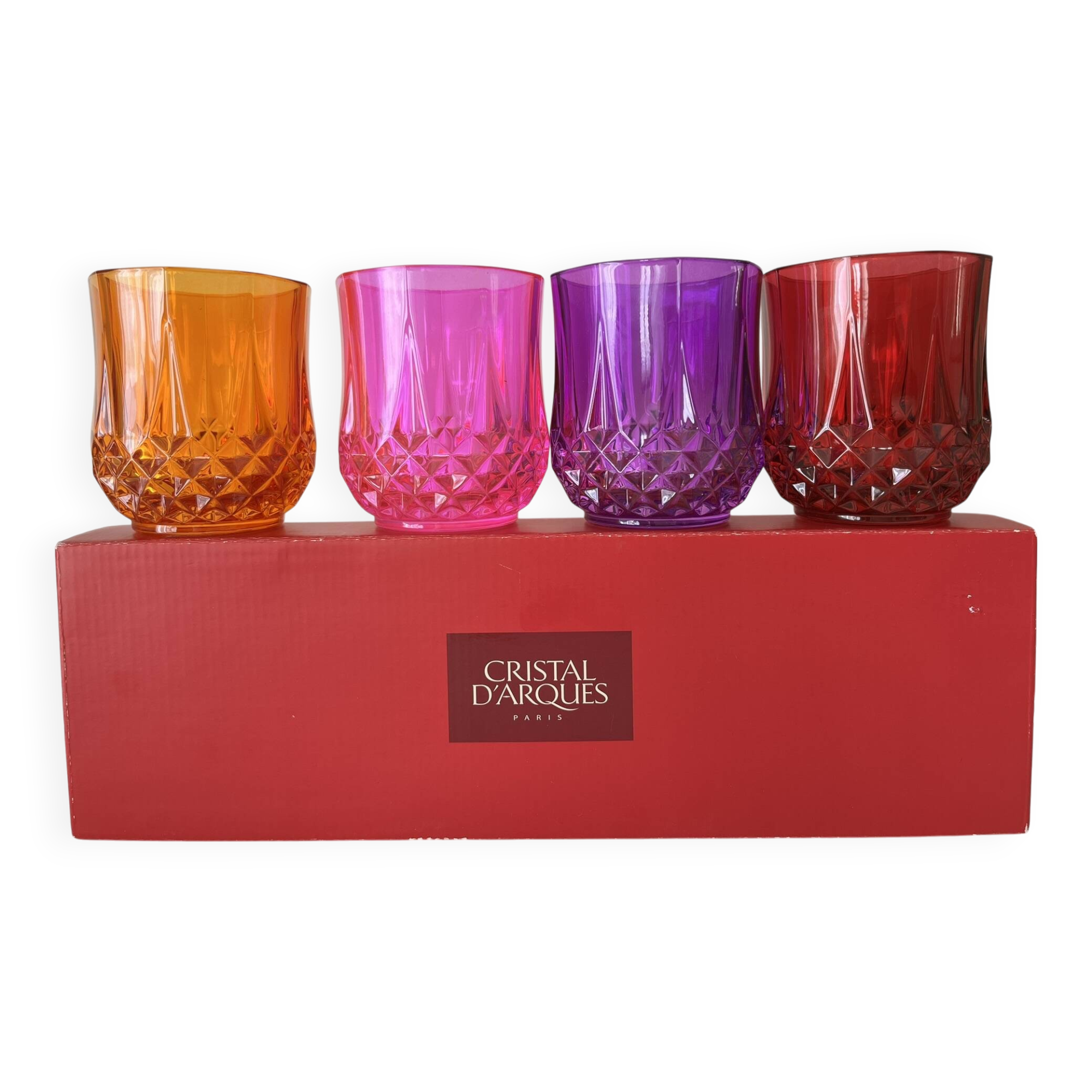 Verre en cristal d'arques vintage