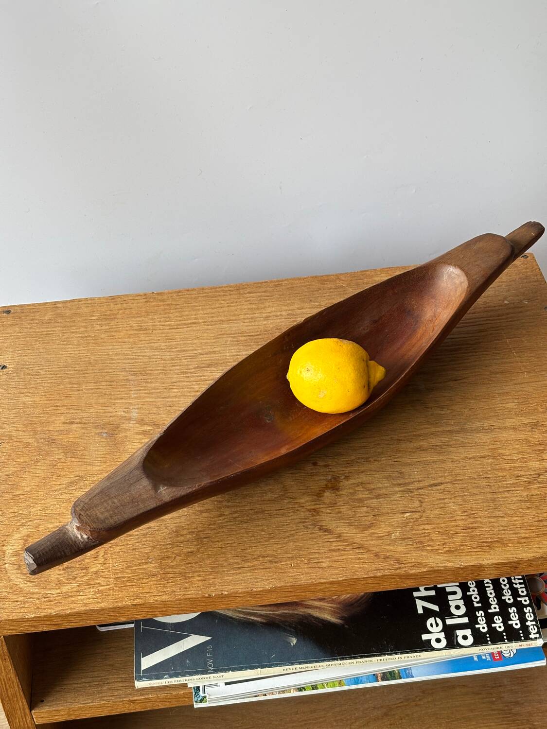 Large teak pocket emptier