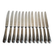 12 silver-plated table knives with stainless steel blades nogent