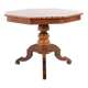 Octagonal column table - lamp table - decorated with intarsia - Italy - 1850s