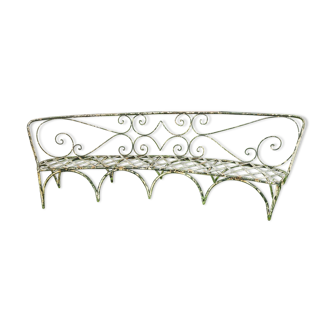 Banquette antique en fer forgé XIXème-XXème