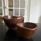 teak salad bowls from the 60s