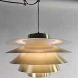 Suspension en laiton Verona Sven Middelboe Nordisk Solar Danemark, années 1970