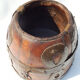 Pot measure Kerala teak antique brass