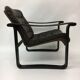 Mid-century design OY BJ Dahlqvist AB Dark Brown Leather safari lounge chai