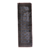 Tapis coureur vintage ouzbek Bukhara fait main en laine – 75 x 244 cm
