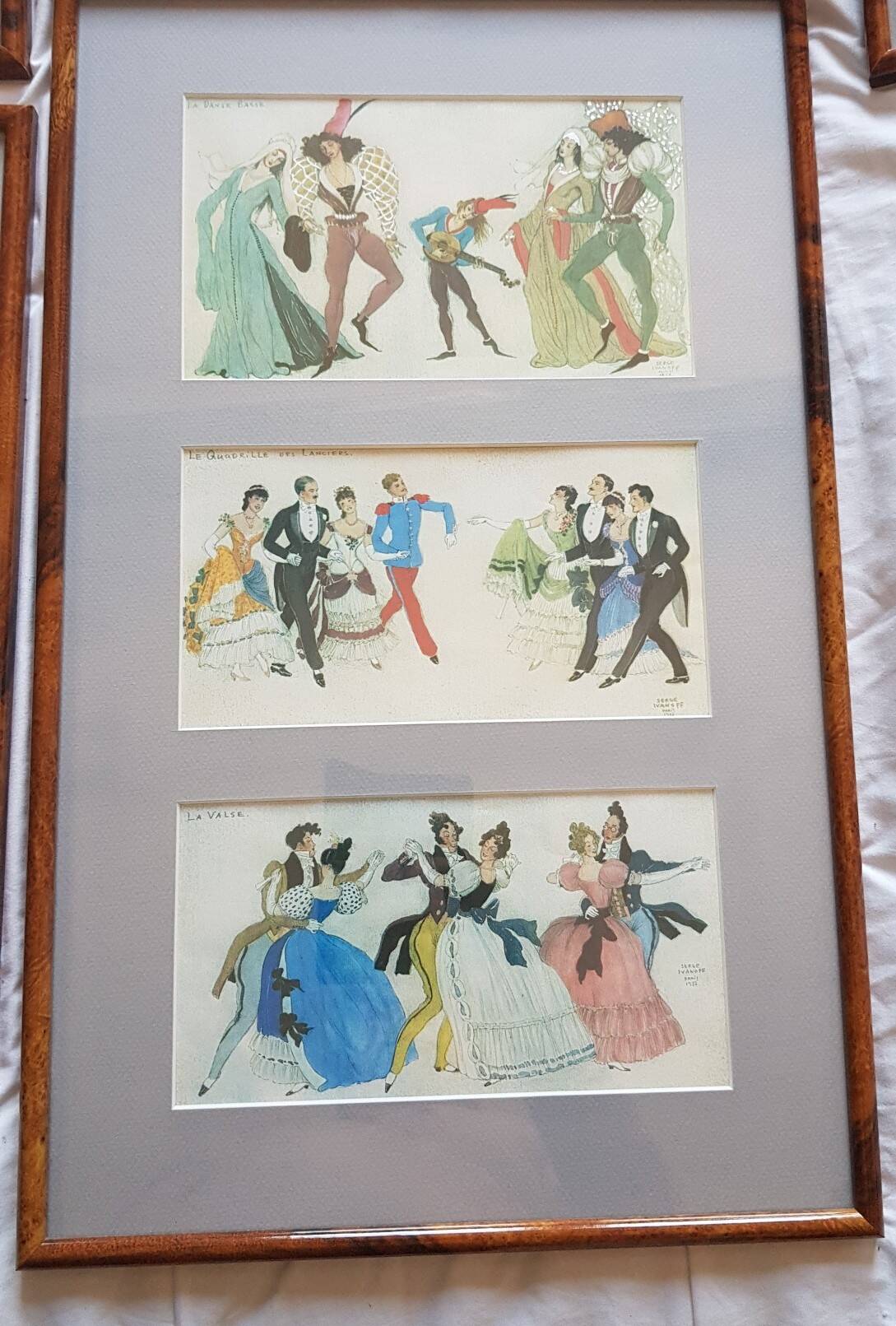Complete series of 15 Art Deco Dance Illustrations (1937) by Serge Ivanoff