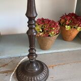 Chiseled metal lamp base