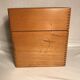 Wooden old organizer of vintage sheets