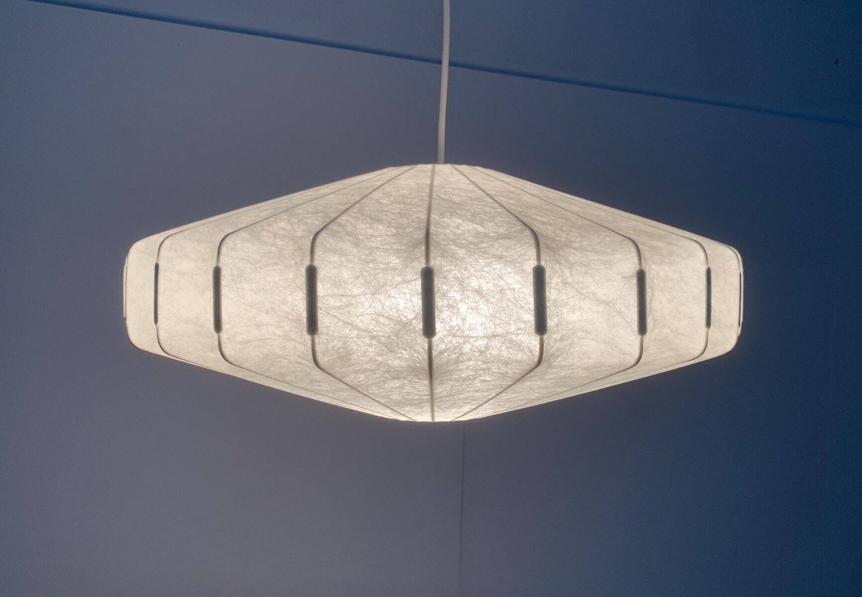 German mid-century cocoon pendant lamp by Goldkant Lighting