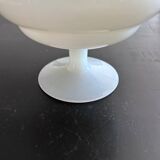 Large white opaline vase