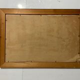 French oil painting on wood dutch 17th / early 18th century sailing ships in the sea storm