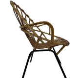 Rattan chair by Dirk van Sliedregt Rohe Noordwolde 1960 in the Netherlands