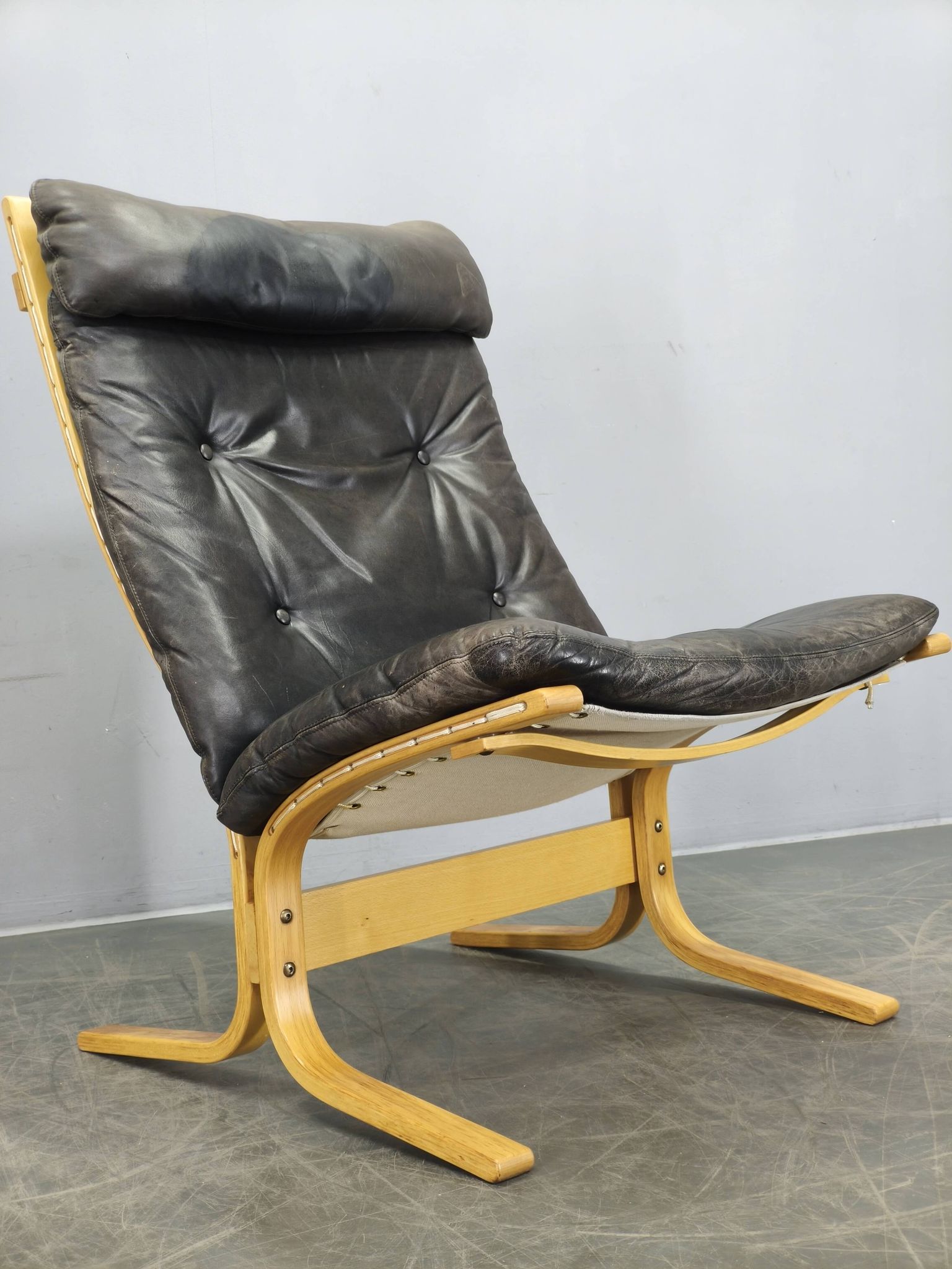 Ingmar Relling Siesta Lounge Chair in Leather, Norway, 1970s