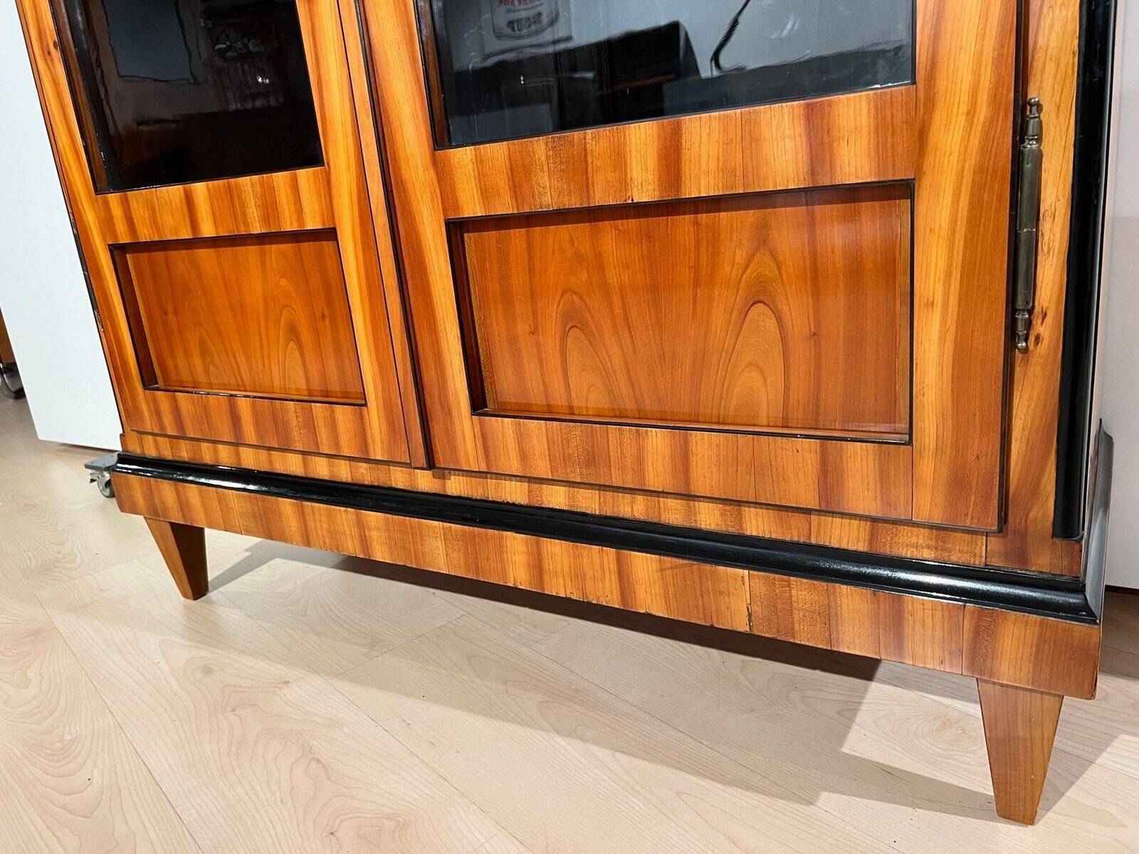 Biedermeier Bookcase, Cherry Veneer, South Germany 1820