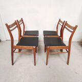 Set of 4 Scandinavian chairs, 1960
