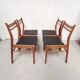 Ensemble 4 chaises scandinaves, 1960