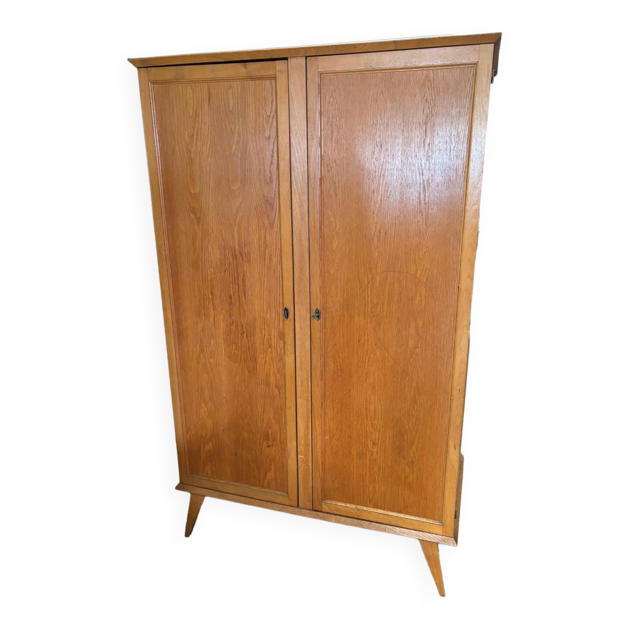 Vintage Parisian wardrobe with compass feet