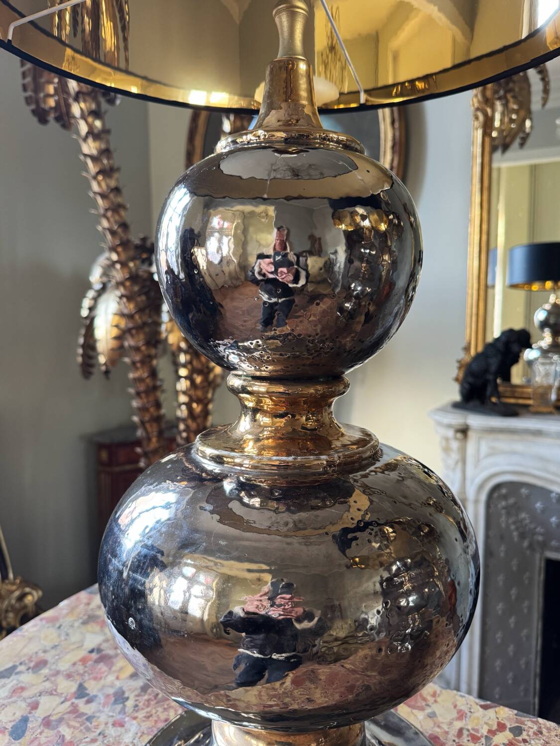 Pair of ceramic lamps from the 1970s - 20th century