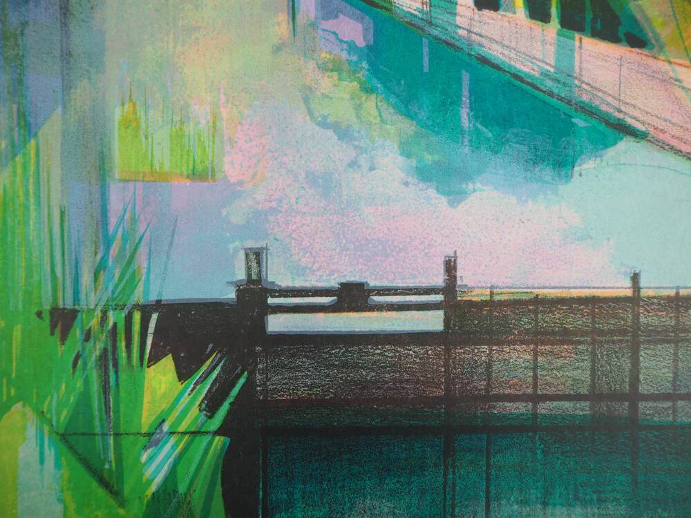 Camille Hilaire: The Lock, original signed lithograph