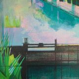 Camille Hilaire: The Lock, original signed lithograph