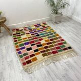 Handcrafted Moroccan Berber carpet 154 X 120 CM