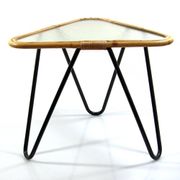 Dirk van Sliedrecht – Vintage 1950s Triangular Glass Table