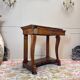 Console in flamed walnut from the louis philippe period, 19th century