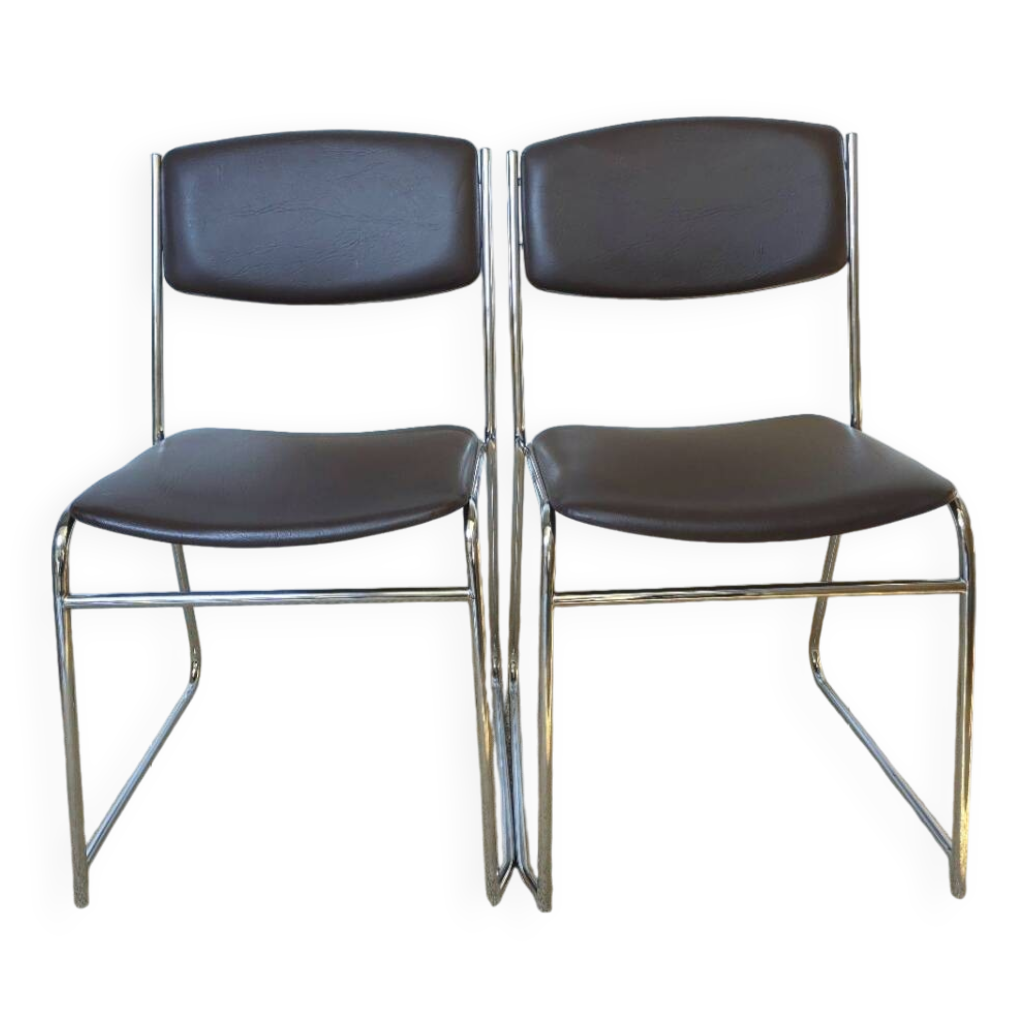 Chaises chrome