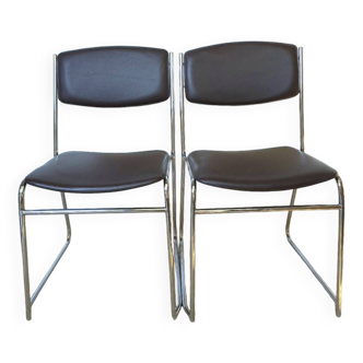 Chaises chrome