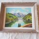 Claude Sargue Painting Oil on panel landscape 20th century