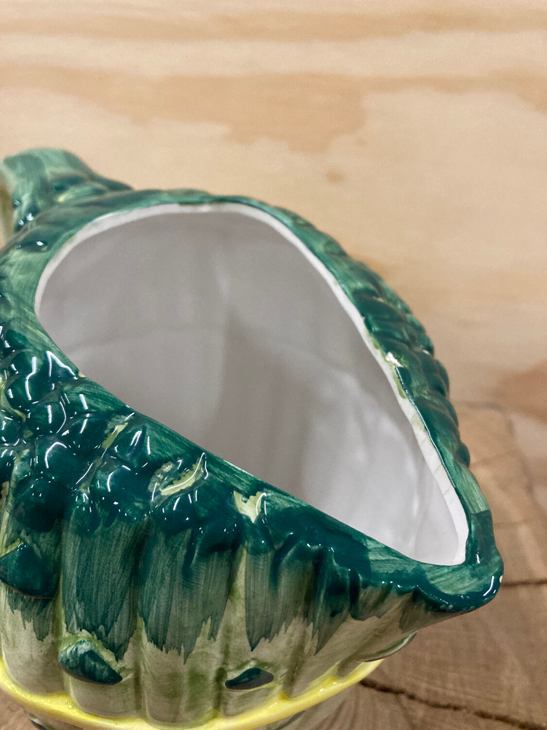 Ceramic asparagus slushy pitcher