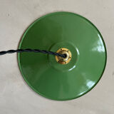 Old enameled metal lampshade