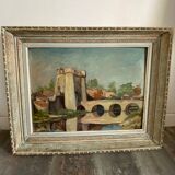 Walled city painting