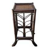 Rattan side table