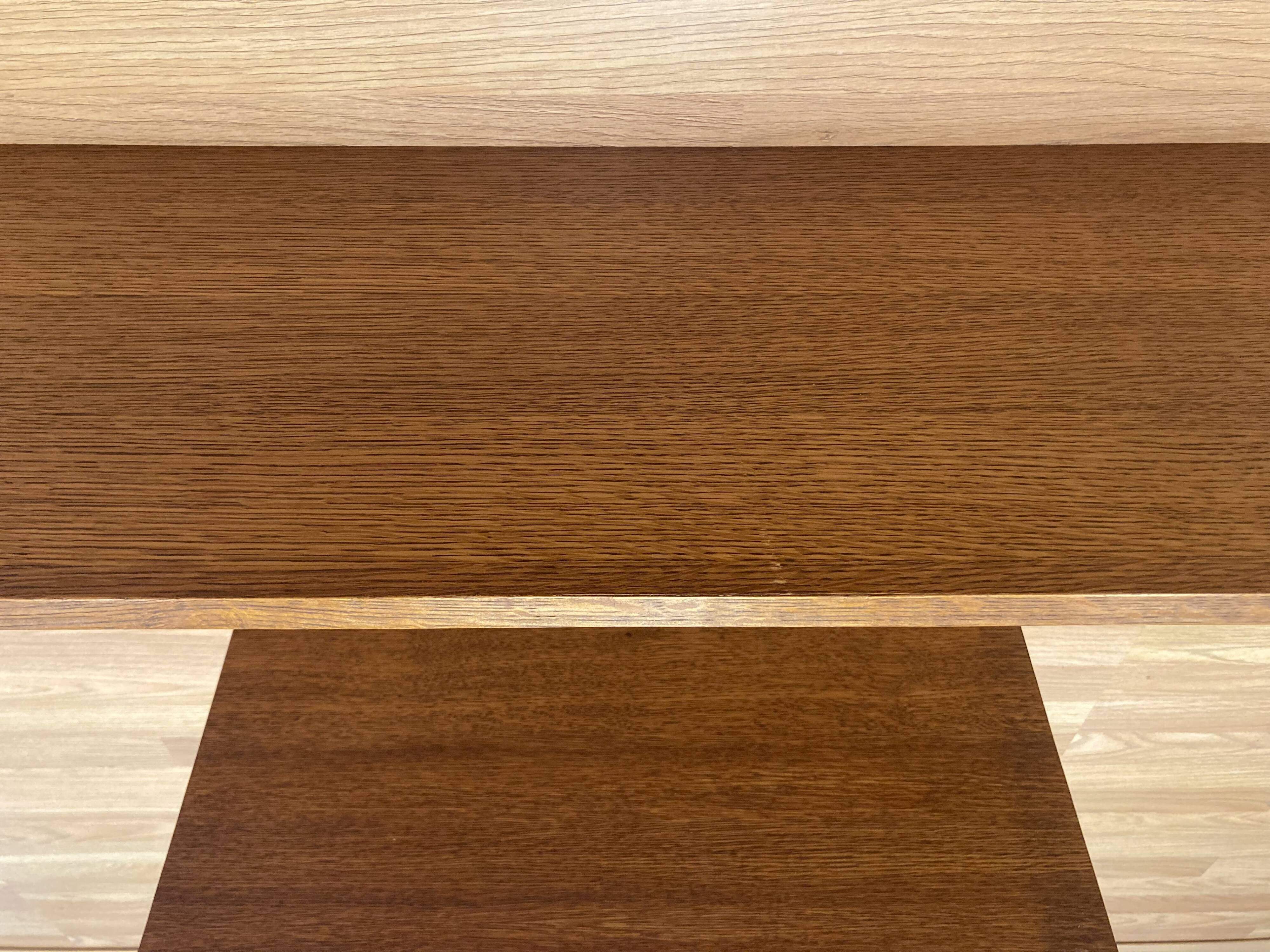 Set of oak shelves, 1950s design.