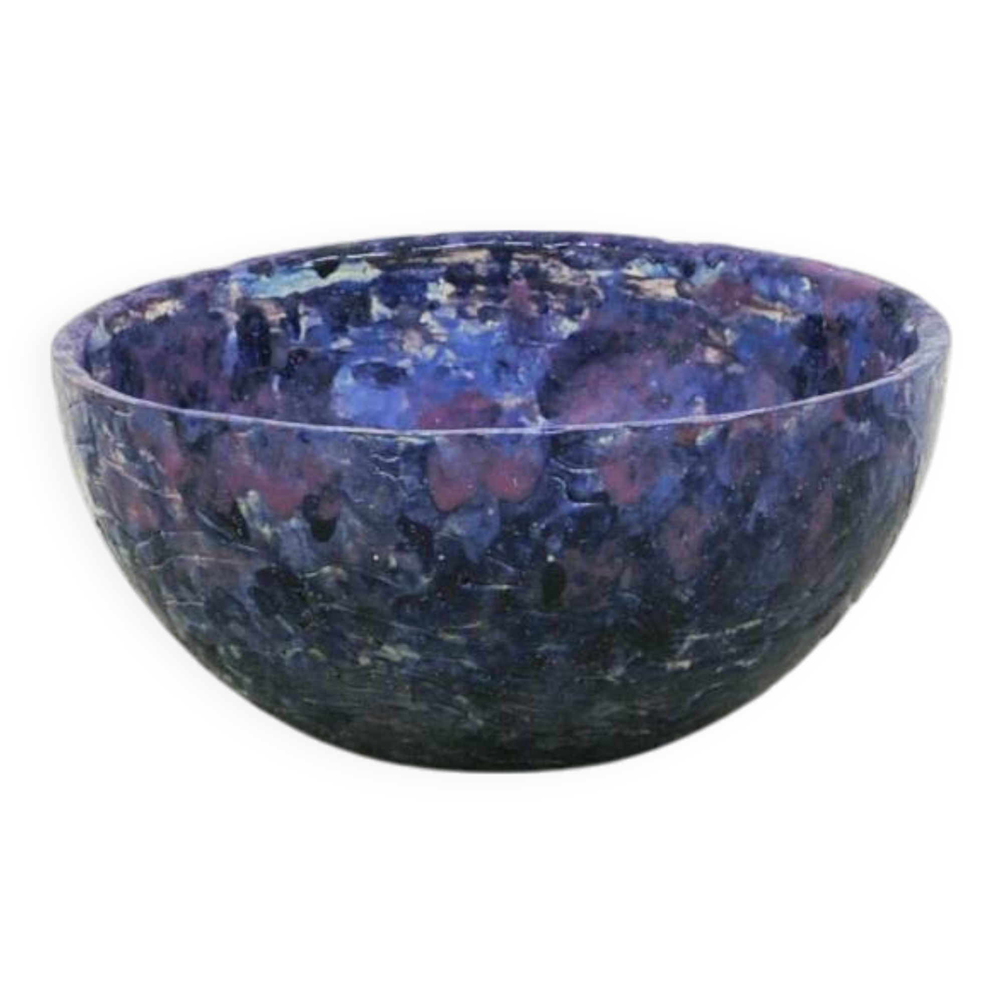 vintage large purple ceramic bowl