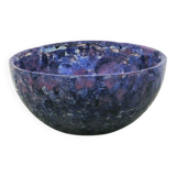 vintage large purple ceramic bowl