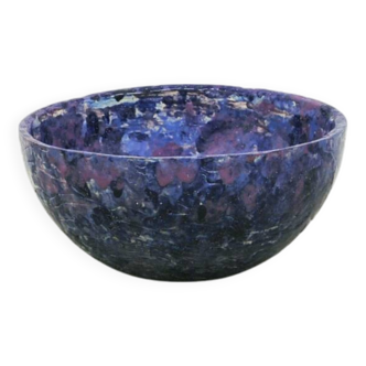 vintage large purple ceramic bowl