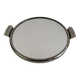 Plateau de service en chrome et miroir Art Déco tchécoslovaque, vers les années 1930.