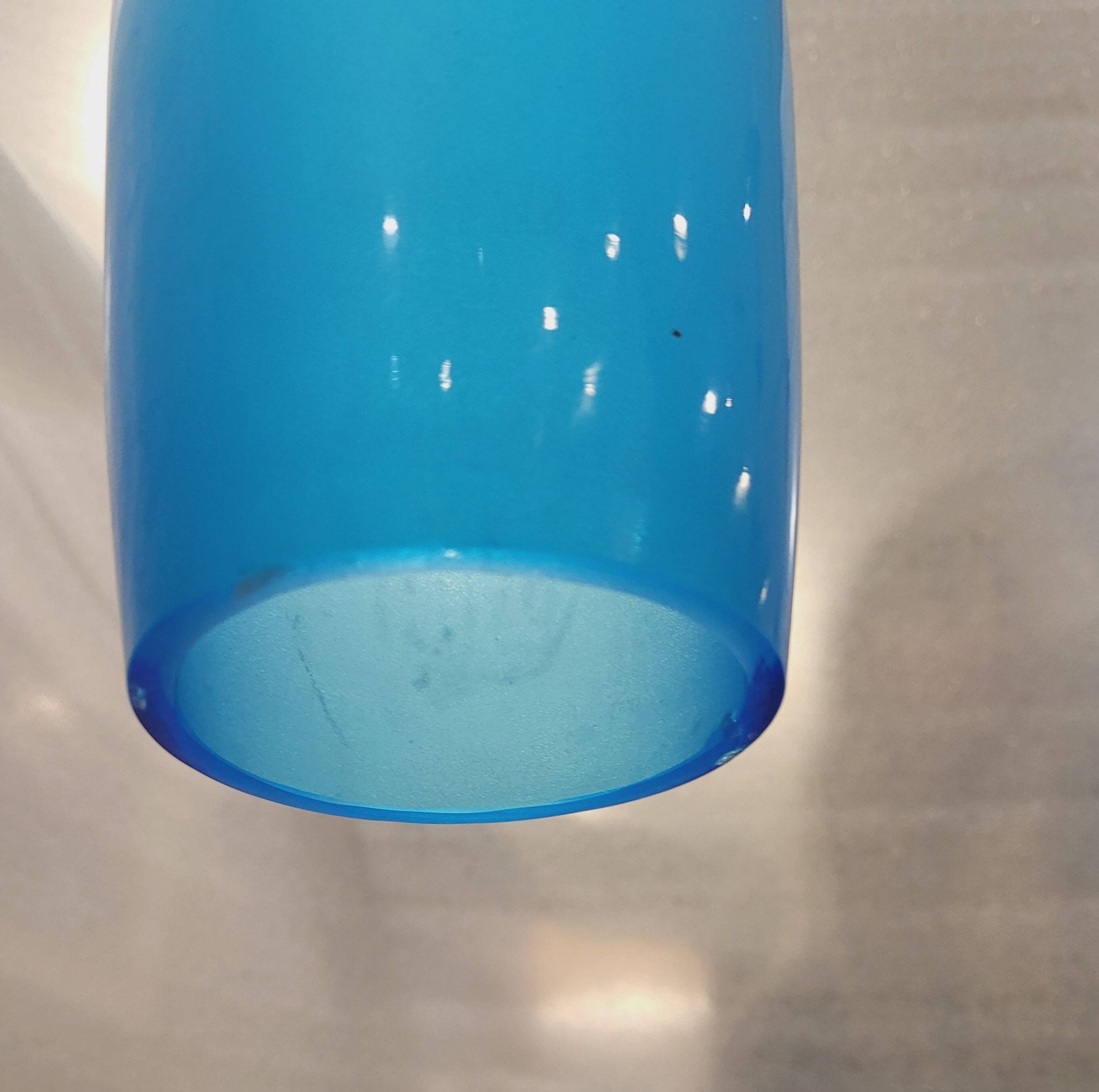Blue tech lamp, Murano crystal, Vetreria Vistosi, 70's – Italy