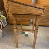 Desk desk in pitchpin early 20th century with drawer