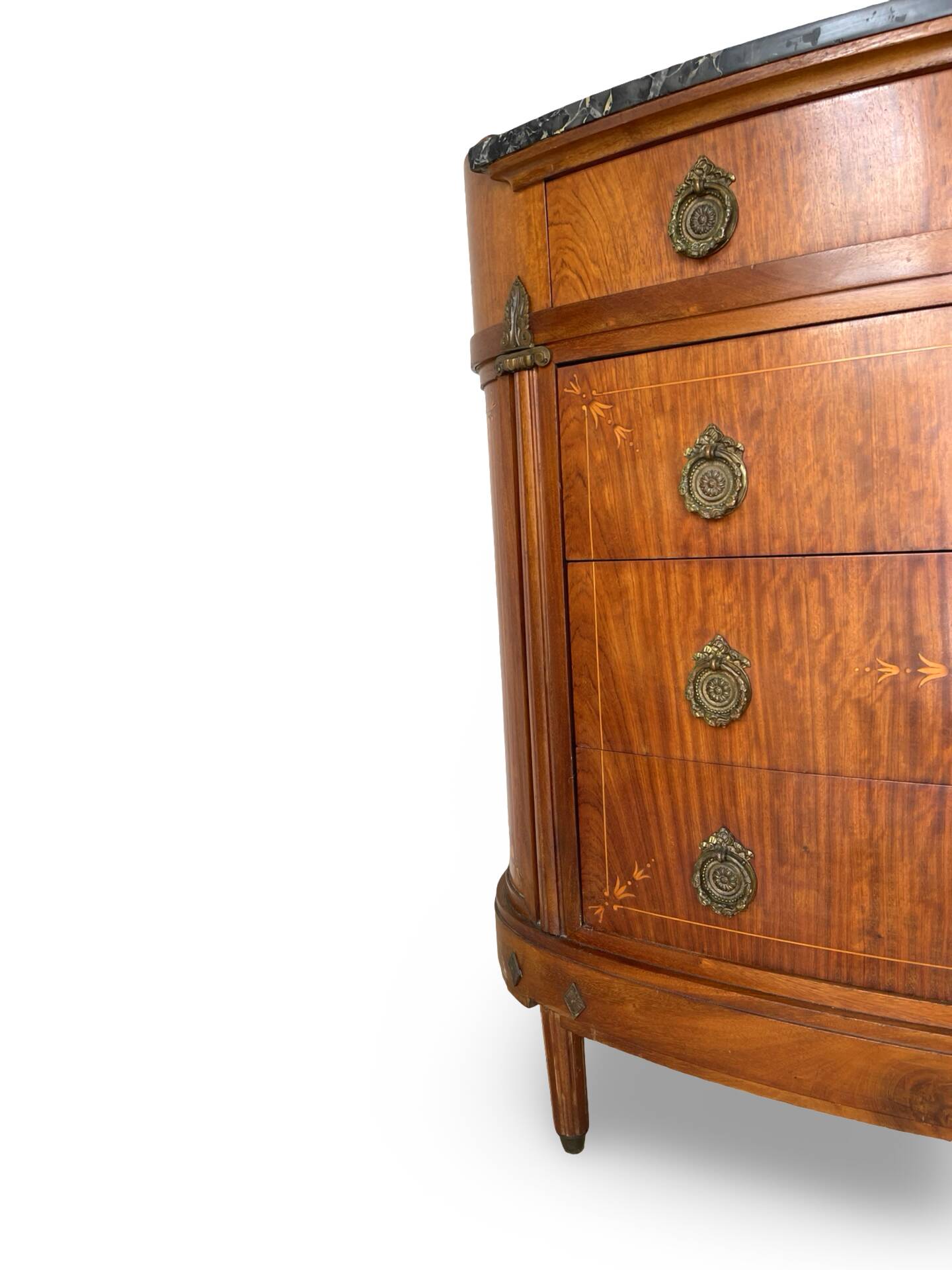 The demi-lune commode/ chest of drawers