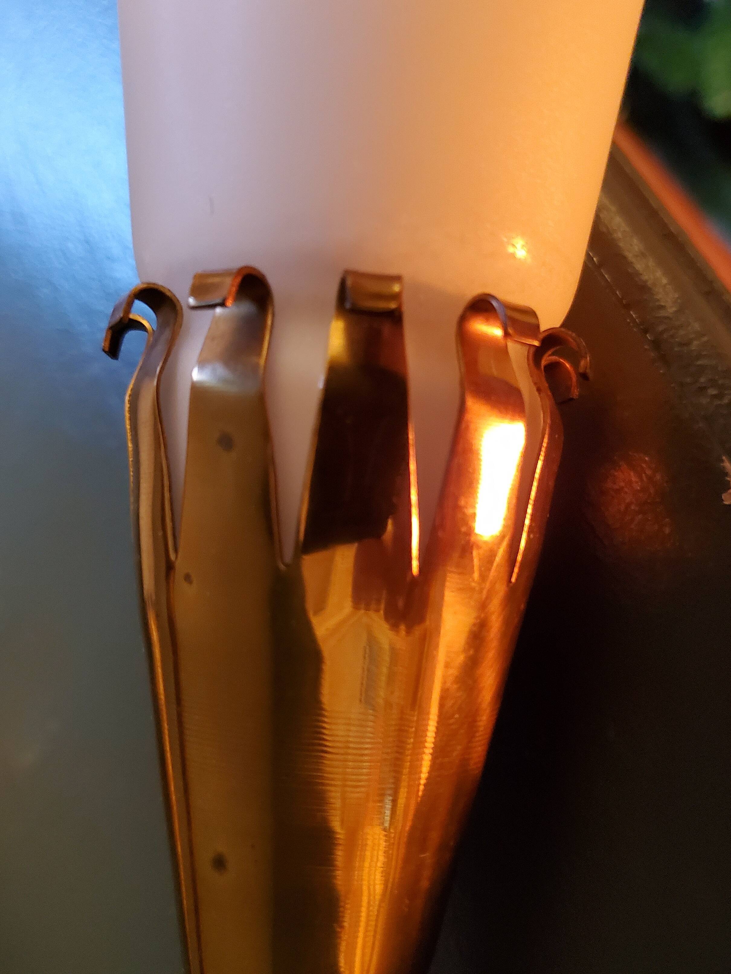 Art deco metal and opaline wall light