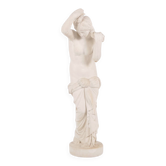 Sculpture – Figure féminine – Partiellement déshabillée – Porcelaine biscuit – Années 1920 – Taille rare